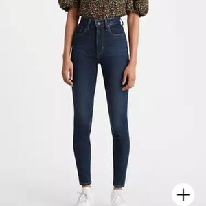 Levi's 721 High Rise Skinny Jeans, Dark Wash Blue